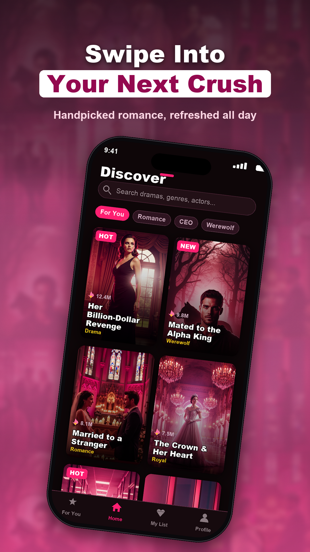VelvetPlay discover screen